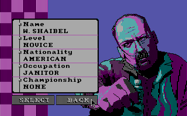 The artworks in CGA monitor.