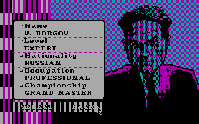 The artworks in CGA monitor.