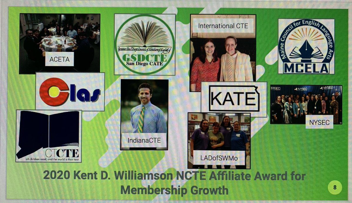 nysec_tweets's tweet photo. Congratulations to us and our members for the hard work that supported these #NCTE2020 awards:  Membership, Newsletter, and Website. Yay! Thank you, @ncte ! https://t.co/jfNTO62868