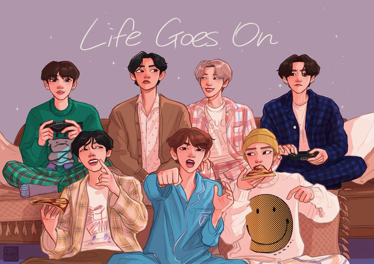Life Goes On Lifegoeson Btsfanart Sophie のイラスト