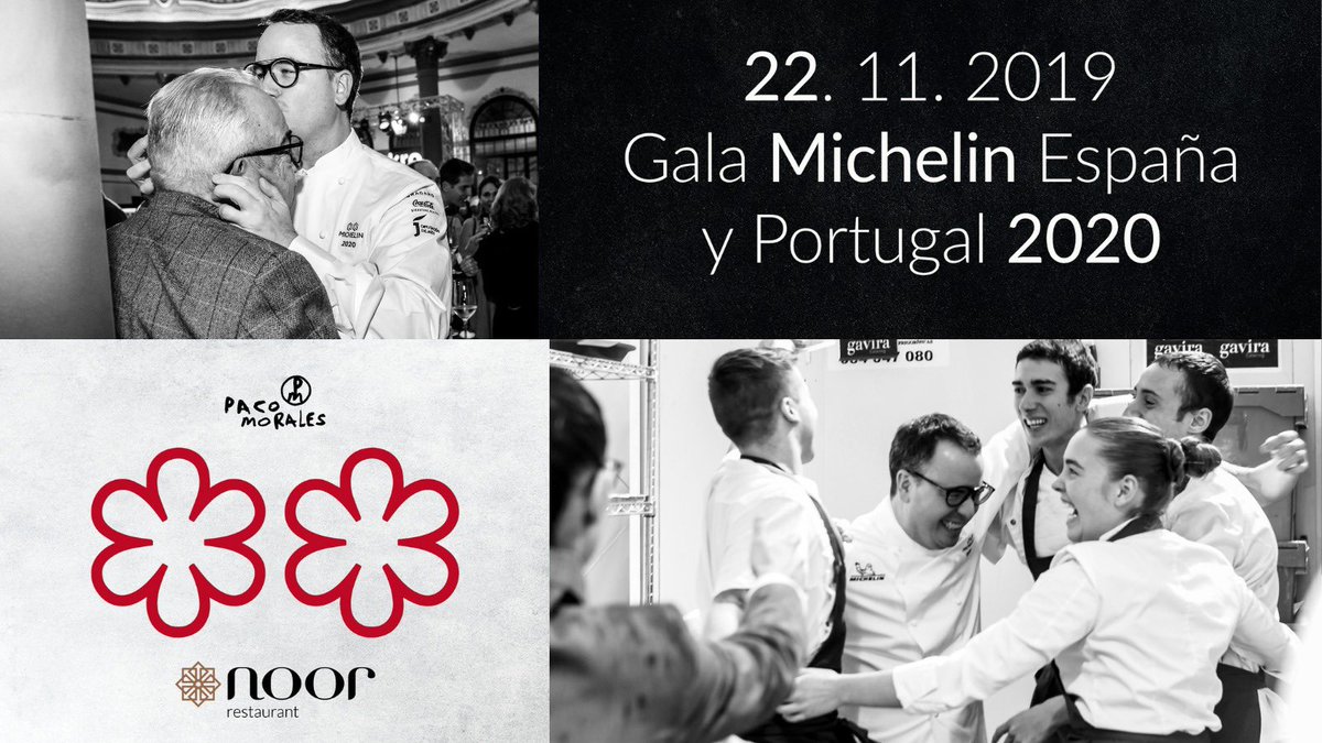 Pacomoraleschef's tweet photo. A mi familia, a mis amigos, a mi equipo. 

Por ayudarme a cumplir mis sueños.

22. 11. 2019
Gala Michelin España y Portugal 2020
⭐️ "Paco Morales trae a Córdoba su segunda estrella Michelin" ⭐️
•
#eatinghistory #history #gastronomy #gastronomía #historia
@pacomoraleschef https://t.co/tqCRAmrI9X