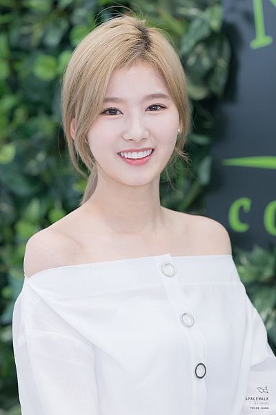 weakfortwice's tweet photo. Sana 
______
Full name: Minarozaki Sana
Nationality: Japanese
Position: Sub Vocalist
Face description: Long face, puffy cheeks, small lips. Eyes are a bit closer to each other.
Personality: Clumsy, positive thinker. Very touchy. https://t.co/I4ol4MYZt4