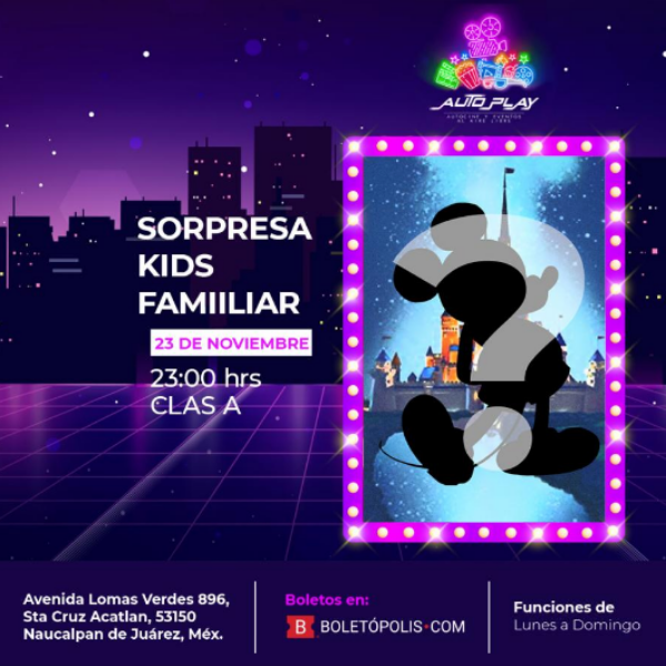 autoplayeventos's tweet photo. 🍿HOY nos vemos en AUTO PLAY con dos filmes que te van a sorprender... 😱🙌

#cómoentrenaratudragón 👉 https://t.co/iJUvARnmm3
¡Función sorpresa #kids!👉 https://t.co/NRiOKa0HYU

¡Nos vemos en AUTO PLAY en Lomas Verdes! https://t.co/JzTLTJDVyH