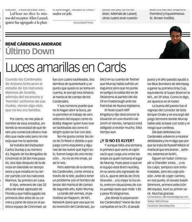 RCATimes's tweet photo. Antes de que empiecen a dar lata con sus fotos de cheve, sushi, carnita asada, pizza y los jereseys de su equipo para el #NFLSunday échenle un ojo al #UltimoDown #ElDiariodeSonora #RCATimes https://t.co/v3XkEOj4VR