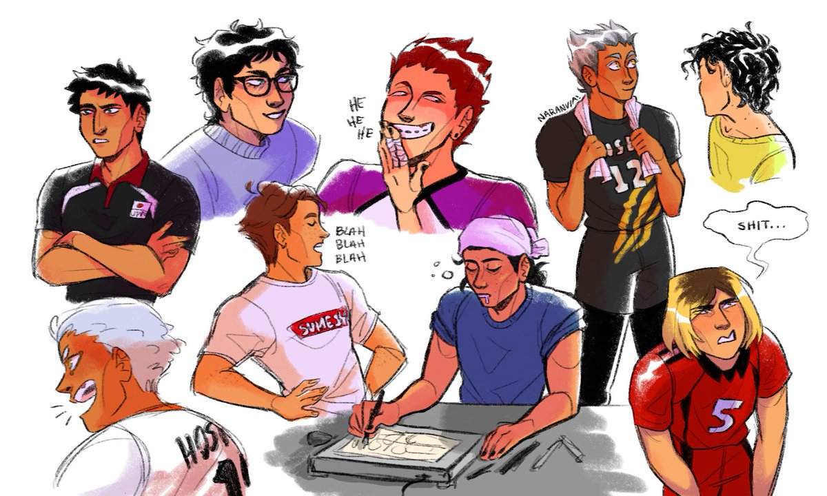 Haven't drawn them in a bit #haikyuu 