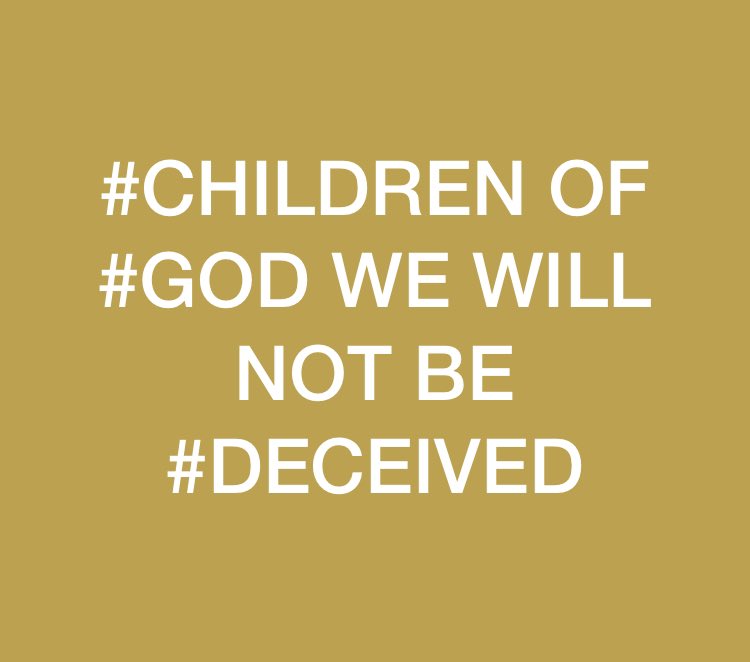 juliemayclark's tweet image. #children #God #willnot #be #deceived