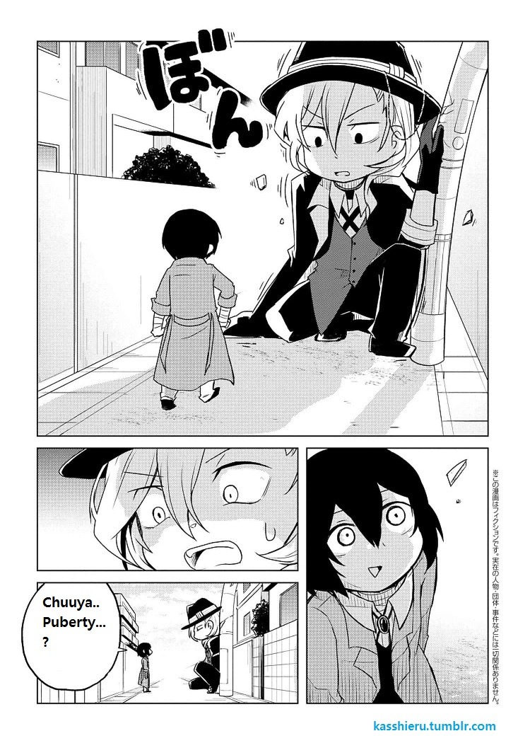 𝐖𝐚𝐧! 𝐜𝐡𝐚𝐩𝐭𝐞𝐫 𝟑𝟏:𝐘𝐨𝐤𝐨𝐡𝐚𝐦𝐚 𝐏𝐨𝐫𝐭 𝐬𝐭𝐨𝐫𝐲 *Part 2*Chuuya keeps growing and growing and finally becomes giant,he ends up crying thinking he is just a monster...and in fact it was just Dazai imagining a stupid story to explain how Yokohama was made  #soukoku