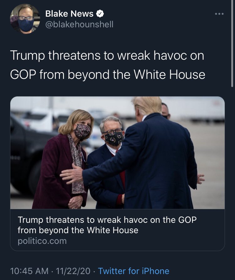 BLoZeroPodcast's tweet photo. Hey, it's just like I said on yesterday's episode: does anyone TRULY expect Trump to play nice with the GOP? https://t.co/lIE0jf9B47