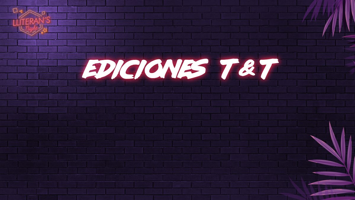 📺Volvemos a #LLITERANsNIGHT a las 20.00 y para este 2ºprograma contamos con LUIS MADORRAN, fundador de <a href="/Edicionestyt/">Ediciones t&t</a> 

"Hablaremos de #rol, tomaremos café a deshora, haremos sorteos, chatearemos un poco y repasaremos sus líneas editoriales"

🔴Estreno: youtu.be/fp57dEjSqCI
