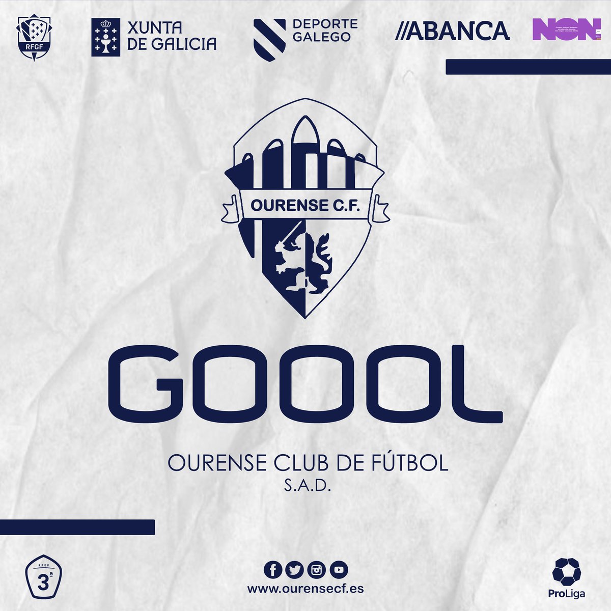 ⌚51 | Gooolll ‼️ #OUCF 
Gol de <a href="/tafakanteh7/">Tafa Kanteh</a> remate de cabeza a centro de <a href="/IvanCassano10/">Ivan Cassano⚽️</a>
⚽️ J6 #Tercera #Galicia
🏟️ O Couto
<a href="/Ourense_CF/">Ourense CF</a> 2-1 <a href="/CDEstradense/">CDEstradense</a>
#⃣ #OurenseEstradense 
#XuntosMáisFortes 👌⚪⚫🔵
#MismasIlusiones