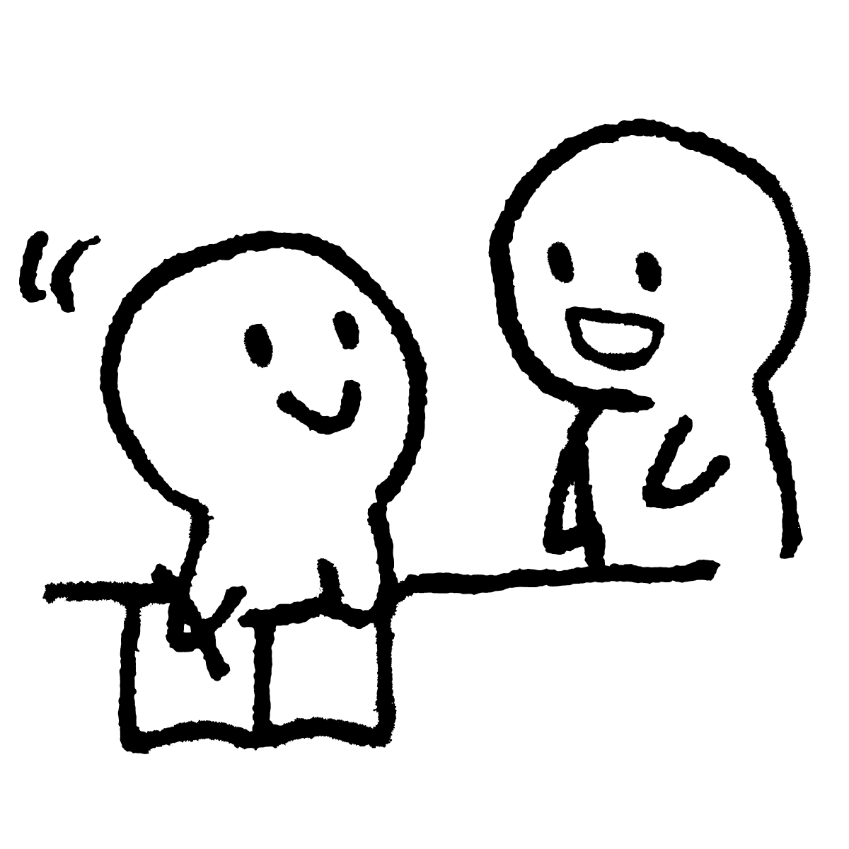 てがきですの 無料イラスト素材屋さん در توییتر 本日のおすすめイラストです アドバイスを聞く Https T Co Wcr9itoic1 イラスト 素材 ゆるい かわいい てがきですの