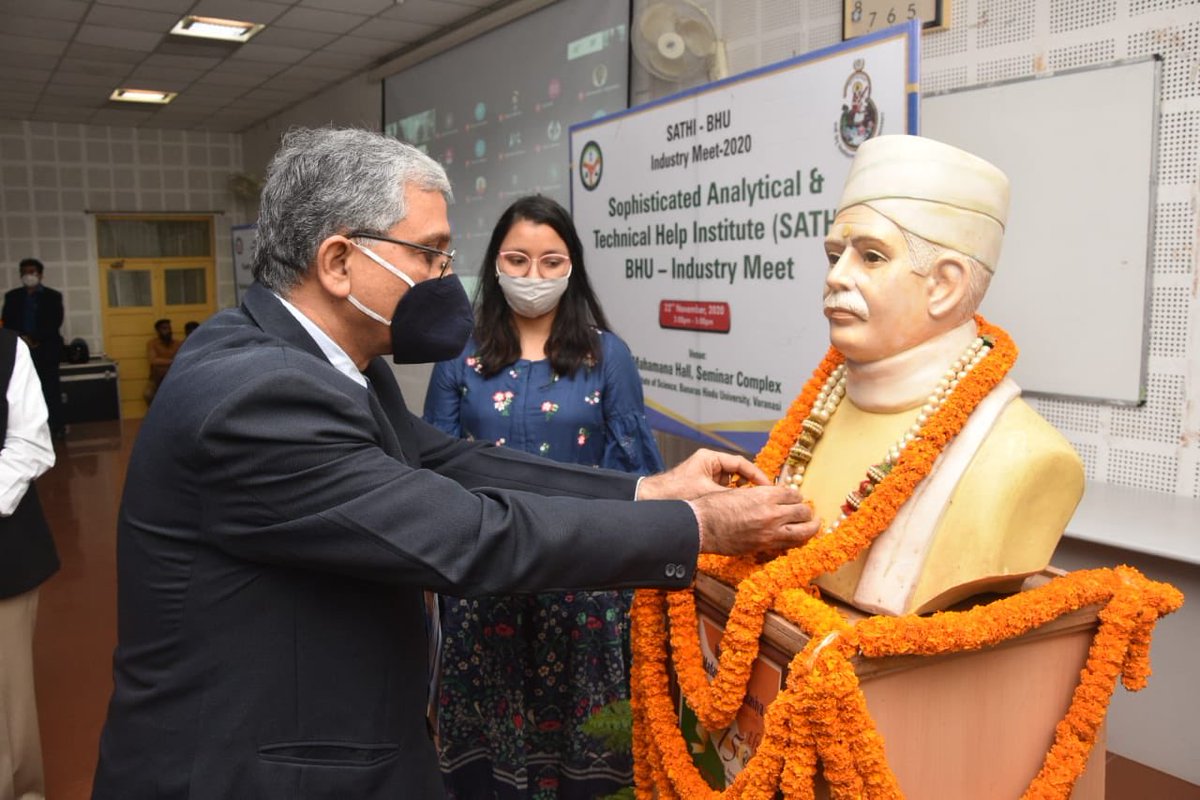 ProfAnilKumarT1's tweet photo. SATHI-BHU organised today a successful interaction with about 50 industry representatives to apprise them of the equipment being procured and their utility. It also discussed the possibility of supporting local industry, MSME and start ups with the scientific capabilities of BHU https://t.co/cdsWJoLBkN