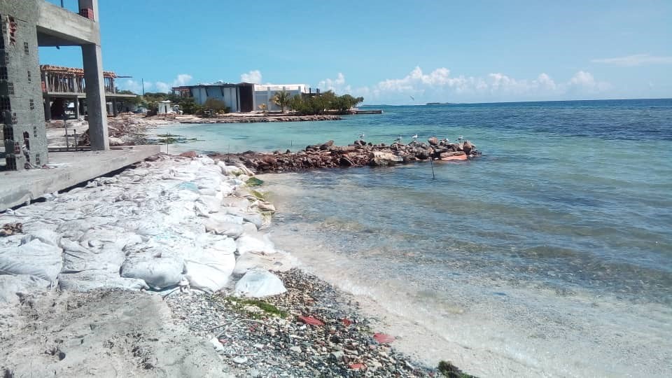 ArmandoInfo's tweet photo. En Los Roques cortaron y destruyeron manglares para construir nuevas viviendas de lujo. Para vencer las barreras naturales se levantaron espigones o malecones con rellenos de materiales sólidos arrojados al mar https://t.co/BgKUrBAZiV https://t.co/7iT5SaO03A
