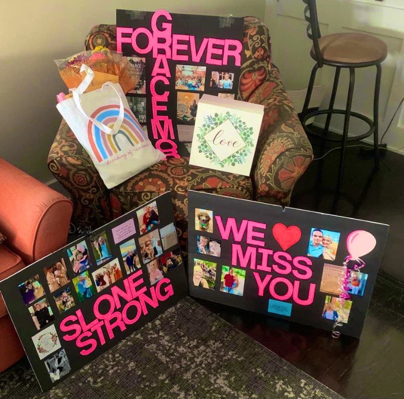 BrianMercerNKC's tweet photo. A truly inspirational morning yesterday! @NKCSchools @GracemorNKC leaders, teachers &amp; staff, including my wife &amp; daughter, held a surprise parade delivering caring messages to Gracemor teacher @MissKaysKC! Slone is battling cancer. She inspires us daily &amp; can’t wait to return! https://t.co/EVN46VivfL