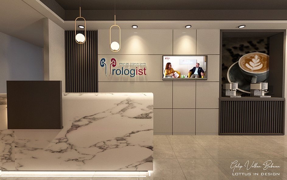 lottusindesign's tweet photo. Prof. Dr. Coşkun Şahin Erişkin ve Çocuk Ürolojisi muayenehane projemiz Uygulaması pek yakında 
#icmimar #3dsmax #icmimarlik #icmimari #design #interiordesign https://t.co/lfSIycySNU