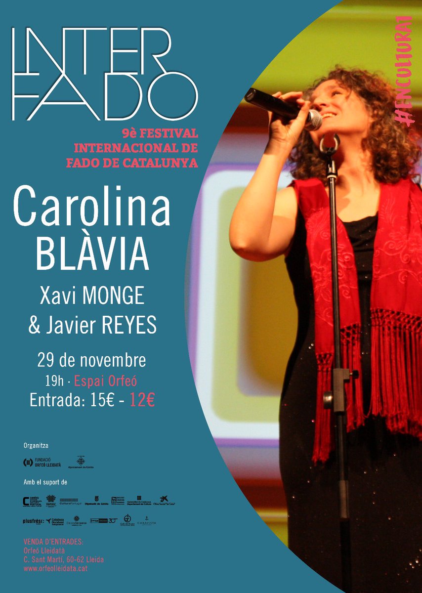 orfeolleidata's tweet photo. 🎶🎶El diumenge 29 de novembre a les  19.00h l’Espai Orfeó acull el concert de clausura de la 9ena edició del Festival Interfado. 🎶🎶
#interfado #lleida

🔴Entrades
🎟 https://t.co/QdpNGtTHhl
🎟https://t.co/LehEJtywz4 https://t.co/CxNfFjS6kt