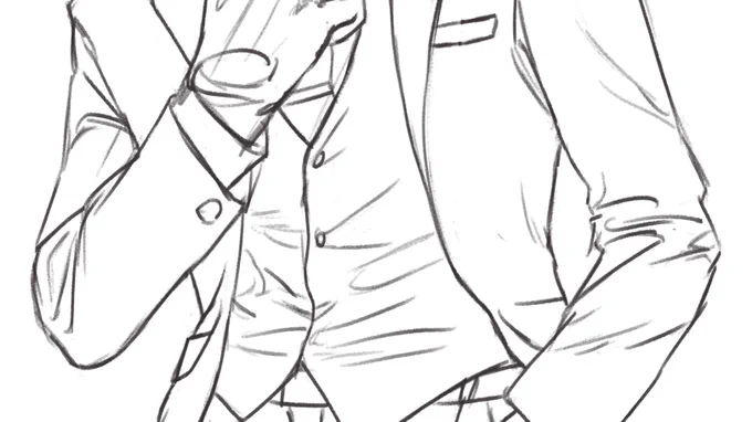 Every chance I get "ugh I hate drawing fabric, it's too complicated" - also now: 