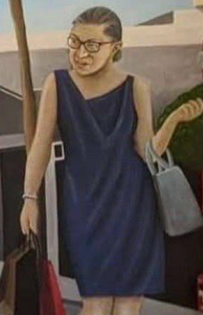 Immortal Pizza On Twitter Leaked Image Of Painting In Jeffrey Epstein S Estate Depicting Larry King In The Dress