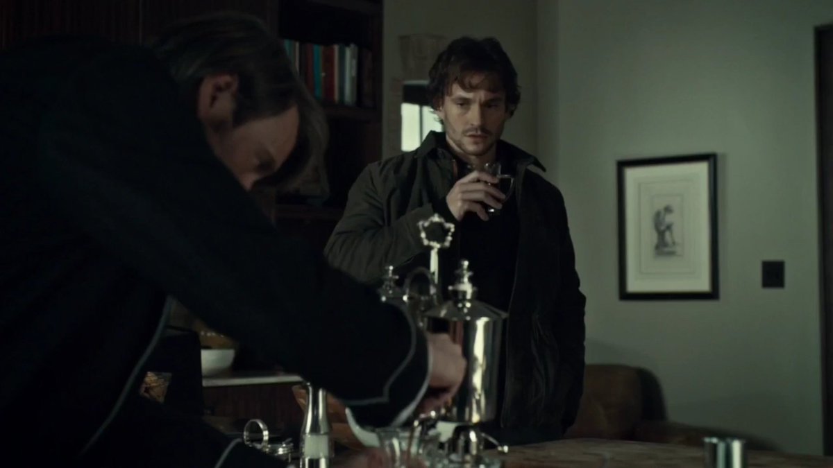 "Although I may be, is it safe to assume you’re not sleepwalking now?""I’m sorry it’s so early.""Never apologize for coming to me. Office hours are for patients. My kitchen is always open to friends." #SaveHannibal  #Hannigram @hulu  @netflix  @PrimeVideo