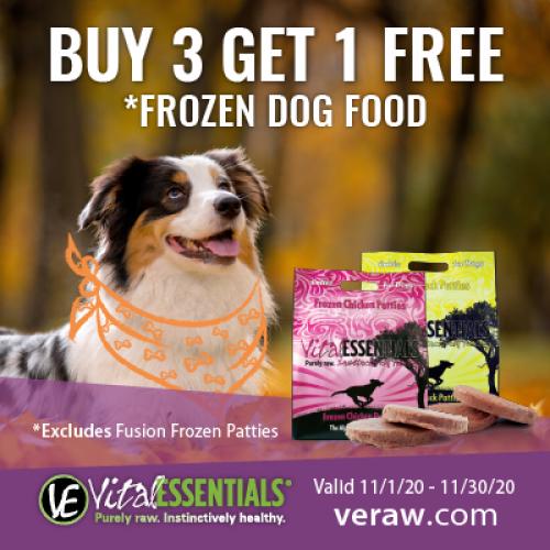 VenturaPetBarn's tweet photo. On Sale Now! Vital Essentials Raw Food for dogs, 6lbs, Buy 3, Get 1 Free!
#vitalessentials https://t.co/J04n2jlFo9