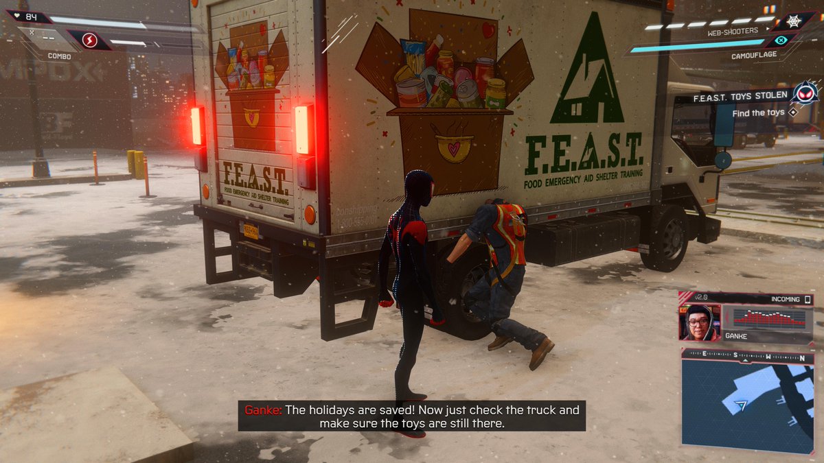 ZP__Law's tweet photo. That can't be comfortable #PS5Share, #MarvelsSpiderManMilesMorales https://t.co/4jG83NznrS