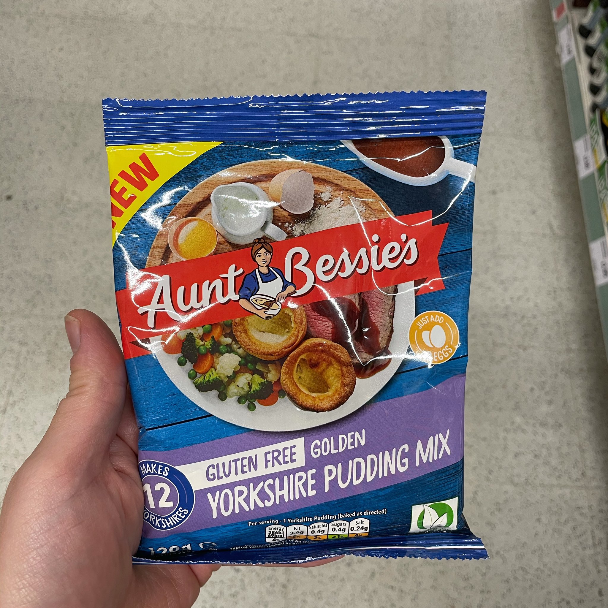Well This Is on Twitter: "Aunt Bessie's Gluten Free Yorkshire Pudding Mix! 🍽 At Sainsbury's @AuntBessies #auntbessie #glutenfree # yorkshirepudding #roastdinner #wellthisisnew https://t.co/jeGUcZpIJ8" Twitter