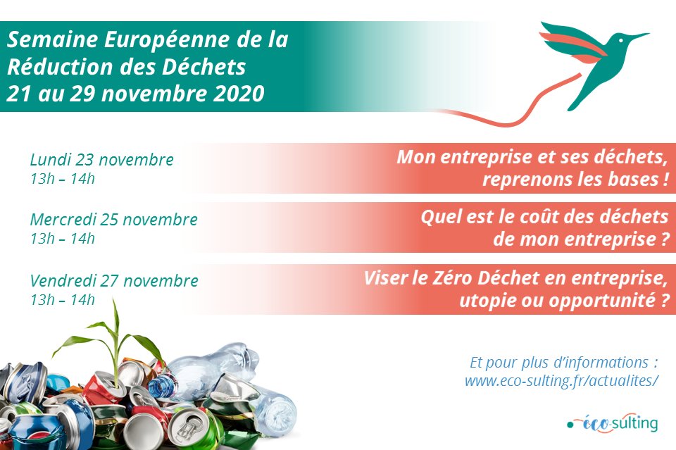 EcoSulting's tweet photo. RDV ce lundi à 13h pour en savoir plus sur la gestion des déchets de votre entreprise ! 

Plus d'infos et inscriptions par ici : https://t.co/K7qUqrNnwp

#SERD #ecosulting #colibri https://t.co/j4YBycu3FI