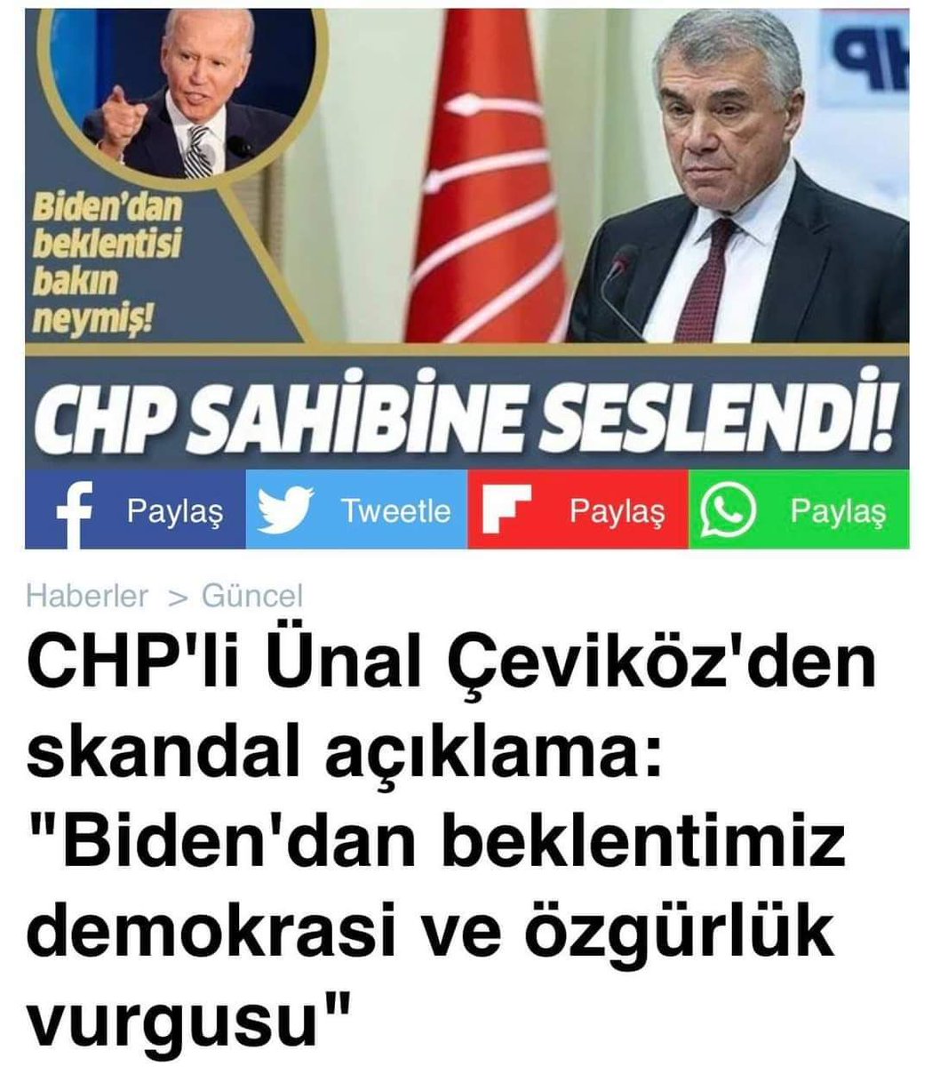 🇹🇷 İÇİMİZDEKİ DÜŞMANIN ADIDIR CHP Yıllardır ağızlarından düşürmedikleri Atatürk'ün ilke ve inkilaplariyla ve Kemalist söylemleriyle ülke yönetimine talip olanların aslında Türkiye'ye karşı  ABD'nin ajanlığını hatta uşaklığını yapacak kadar ileri giden siyasi yönetimin adıdır CHP.