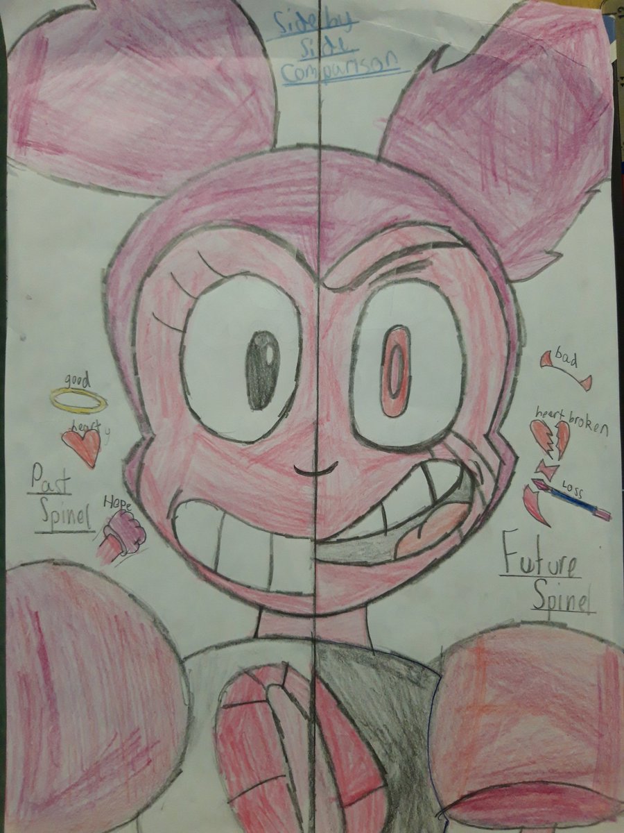 MrWPenygelli's tweet photo. One of my pupils is obsessed with #StevenUniverse he is a very talented young artist and created this to thank you @rebeccasugar for your inspiration. @CrewniverseNews #crewniverse #youngartist https://t.co/w15Km9AcZs