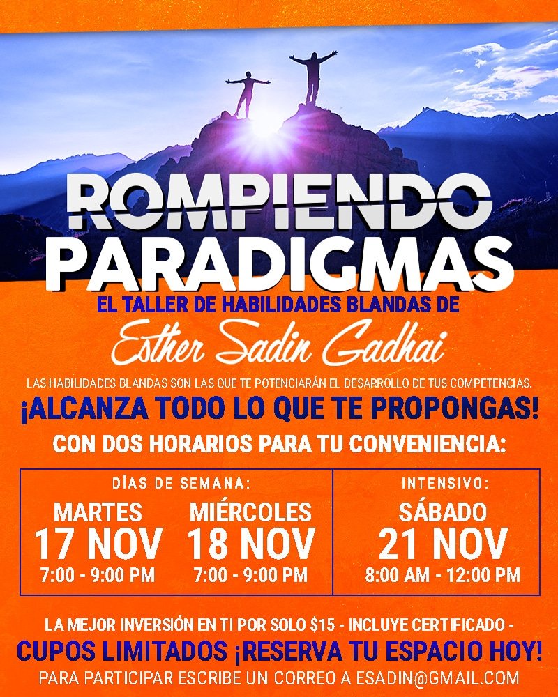 EstherSadin's tweet photo. gracias a Panamá, Colombia, Venezuela, Argentina, España, Alemania y USA, por sumarse a este taller de Romper Paradigmas. Atentos nuevos Talleres pronto. https://t.co/1MA8l6Rq2S