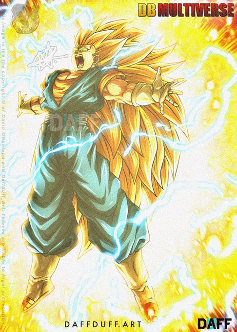 Daffduff on Instagram: “Vegetto SSJ3 From @d.b.multiverse 🔥🔥🔥 I know  I've never been as excited reading a DB fan manga as I was at this p…