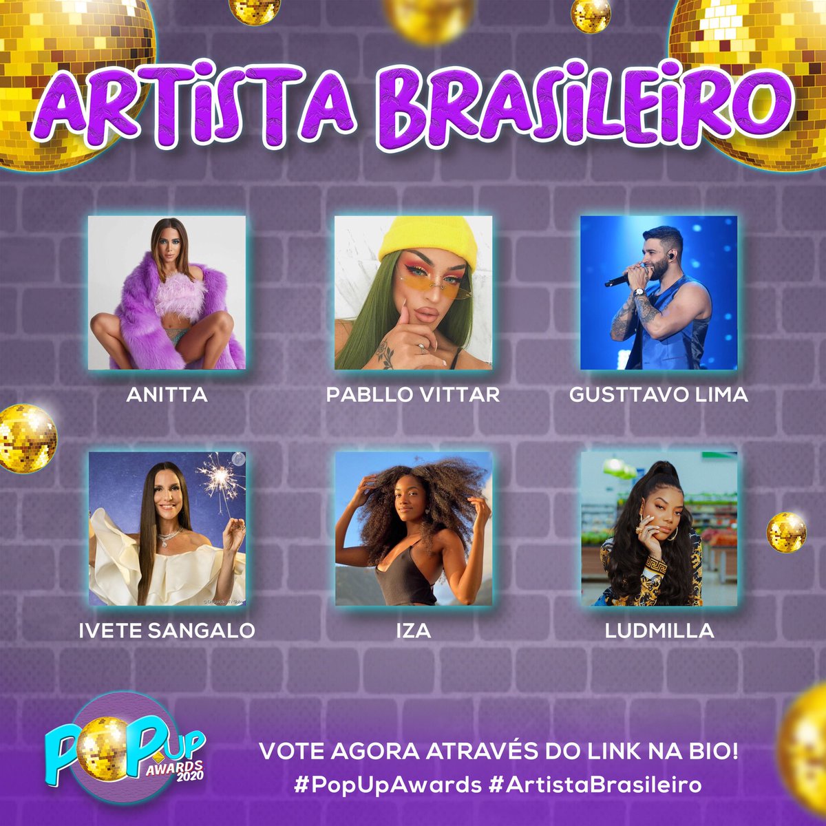 felipemoarin's tweet photo. 🚨JÁ VOTOU NO #PopUpAwards hoje? Batemos mais de 11 mil votos! A próxima meta são 20 mil votos! CORREEEEE! Veja abaixo algumas das 18 categoria que vocês podem votar! 

📀LINK PARA VOTAR: https://t.co/8YzOaAa5ZZ https://t.co/eygv868K0S
