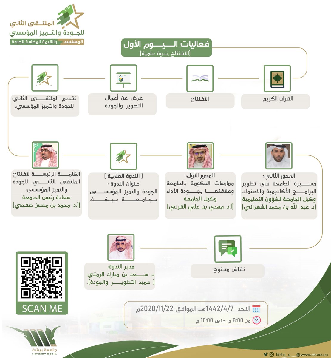 Bisha_U's tweet photo. #يحدث_الآن
رئيس #جامعة_بيشة يفتتح الملتقى الثاني
لـ #الجودة_والتميز_المؤسسي 

رابط البث المباشر:
https://t.co/mEahOnRKB1 https://t.co/Z0gdYojVcB