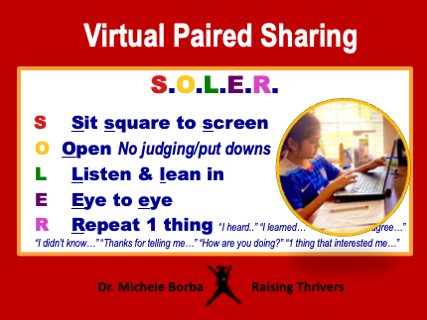 Kids need connection &amp; social skills need exercise online or off, so revamp Paired Shared for digital learning. #Parents: use it when your kids are talking to friends or Grandma. Practicing human skills builds resilience &amp; improves mental health. #thrivers