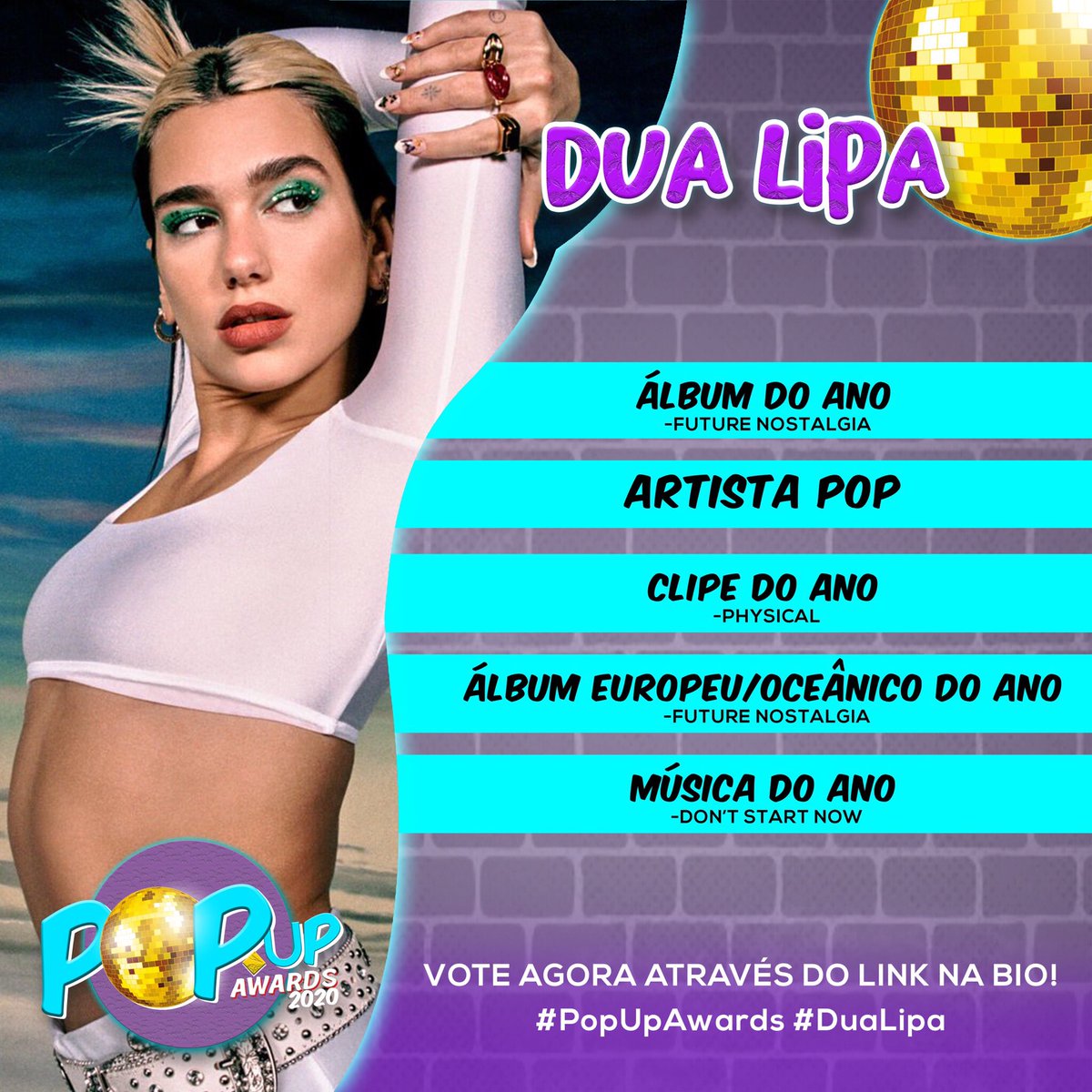 felipemoarin's tweet photo. 🚨EAI FÃ, JÁ VOTOU NO #PopUpAwards hoje? Veja abaixo algumas cantoras que estão concorrendo em algumas das 18 categorias da premiação!

📀LINK PARA VOTAR: https://t.co/8YzOaAa5ZZ

#DuaLipa #CardiB #Beyonce #TaylorSwift https://t.co/CFqCT6RPRb