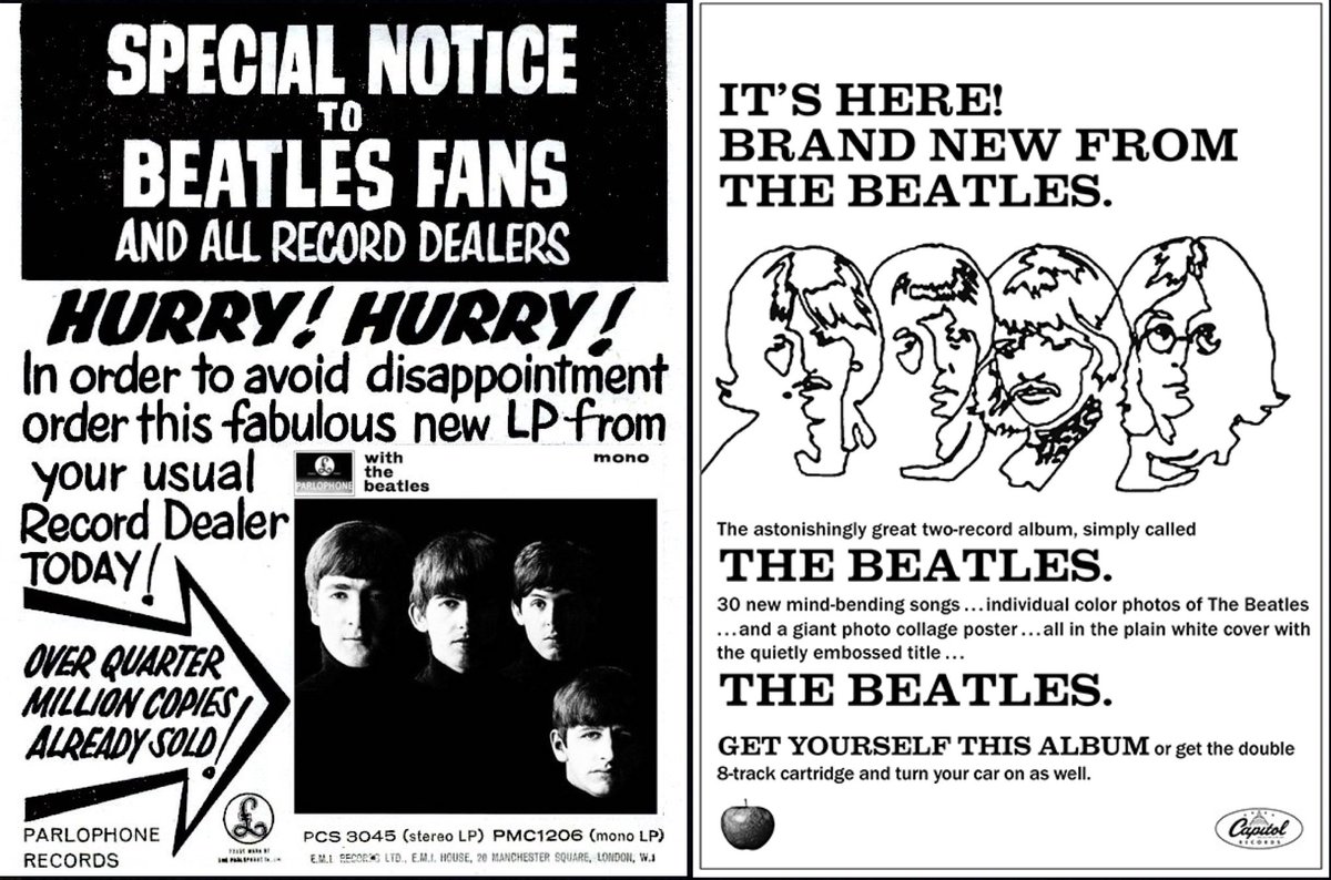 OTD in 1963, With The Beatles was released in the UK
OTD in 1968, The Beatles was released in the UK

And had they hung on another five years, perhaps 1973 would have seen the release of "Beatles" on that day. 

tinyurl.com/yyvacrlz  and vimeo.com/358403919