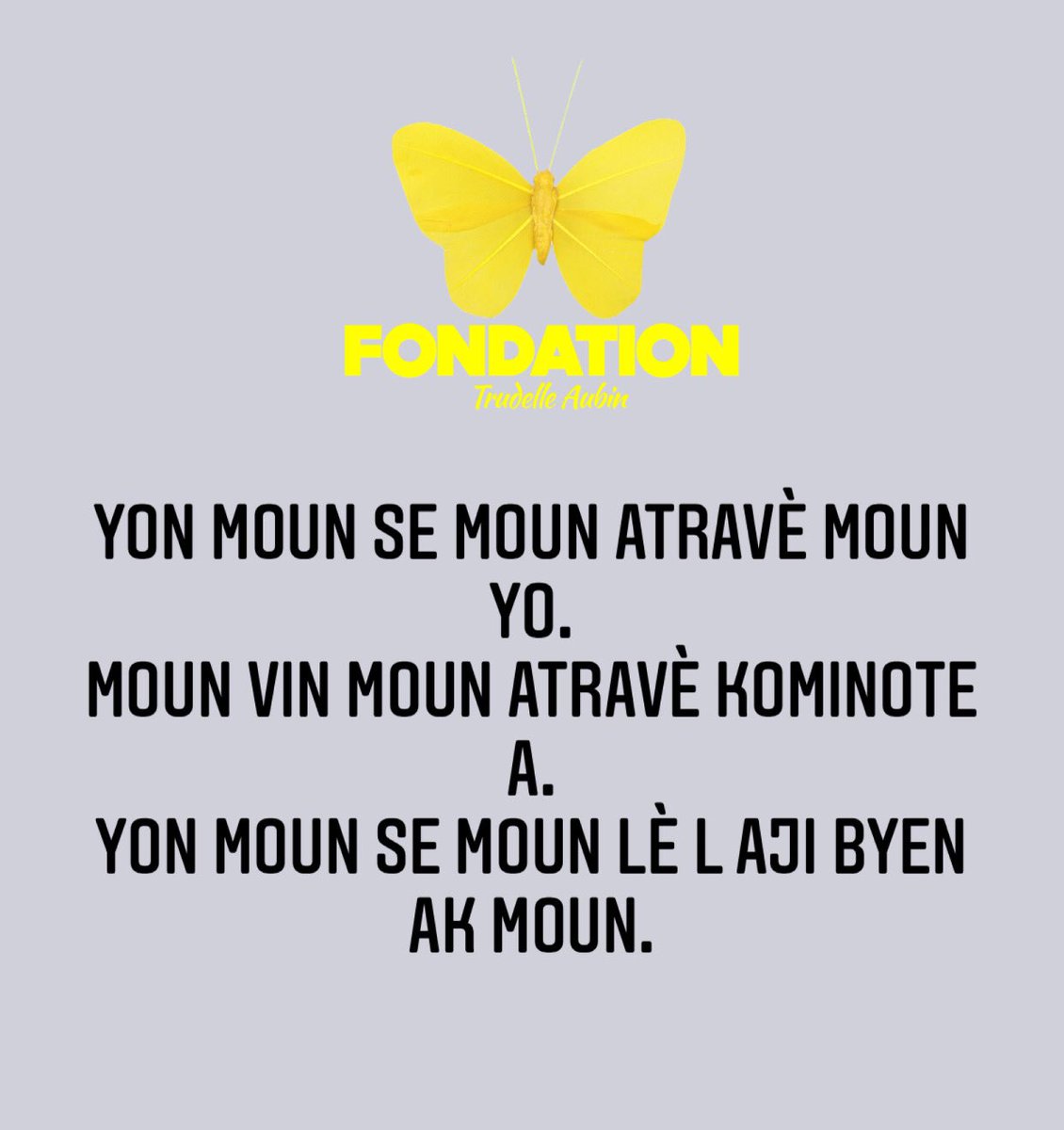 PapillonjauneTA's tweet photo. We just want to leave this world a little better. #HumanRights #humanitarian #makeasmile #nousepapillonjaune #haitihelp #SaveThemAll https://t.co/6uoZVHtFcz