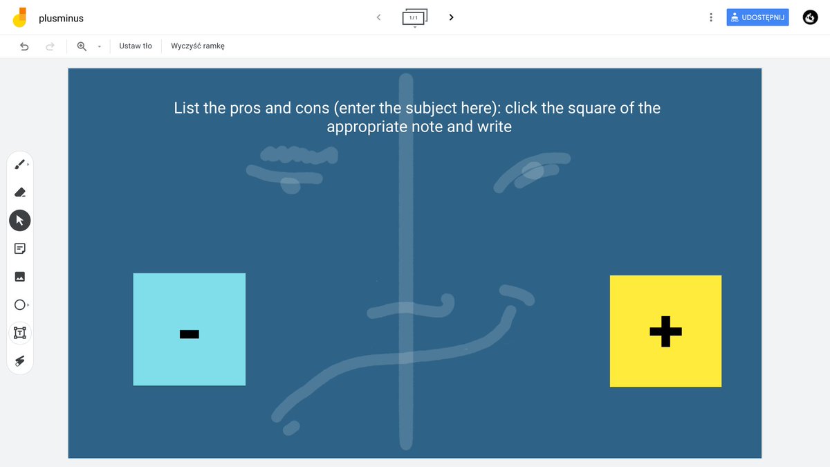 GolonkaAndrzej's tweet photo. #jamboard #template #makecopy #copy https://t.co/CMjF3zhO4x
List the pros and cons (enter the subject here): click the square of the appropriate note and write... https://t.co/pmf4IaYIvz