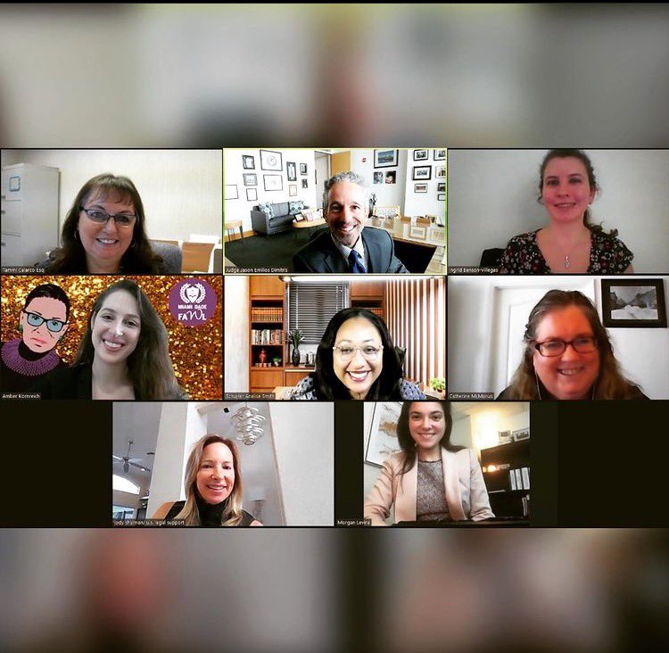 MDFAWL's tweet photo. Another successful event from the MDFAWL State and Federal Courts Liaison Committee. Thank you to Judge Jason Dimitris and those who joined to have tea with Judge D! #Tablefor8 https://t.co/Y3FlZdFHSd