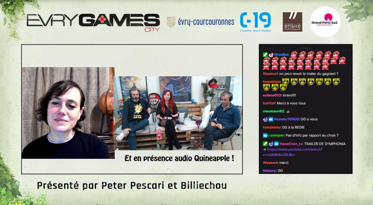 EvryGamesCity's tweet photo. #EGC4 - #IndiesGamesCity
Notre merveilleux jury composé de @JehanneRousseau, @Chez_Bruno, @Quineapple et @emmanuelforsans a délibéré et c'est @symphonia_game qui gagne le prix Indies Games City 2020 !! 🏆
Un grand bravo à eux pour leur magnifique jeu tout en poésie ❤️ https://t.co/iUizl9uQi2