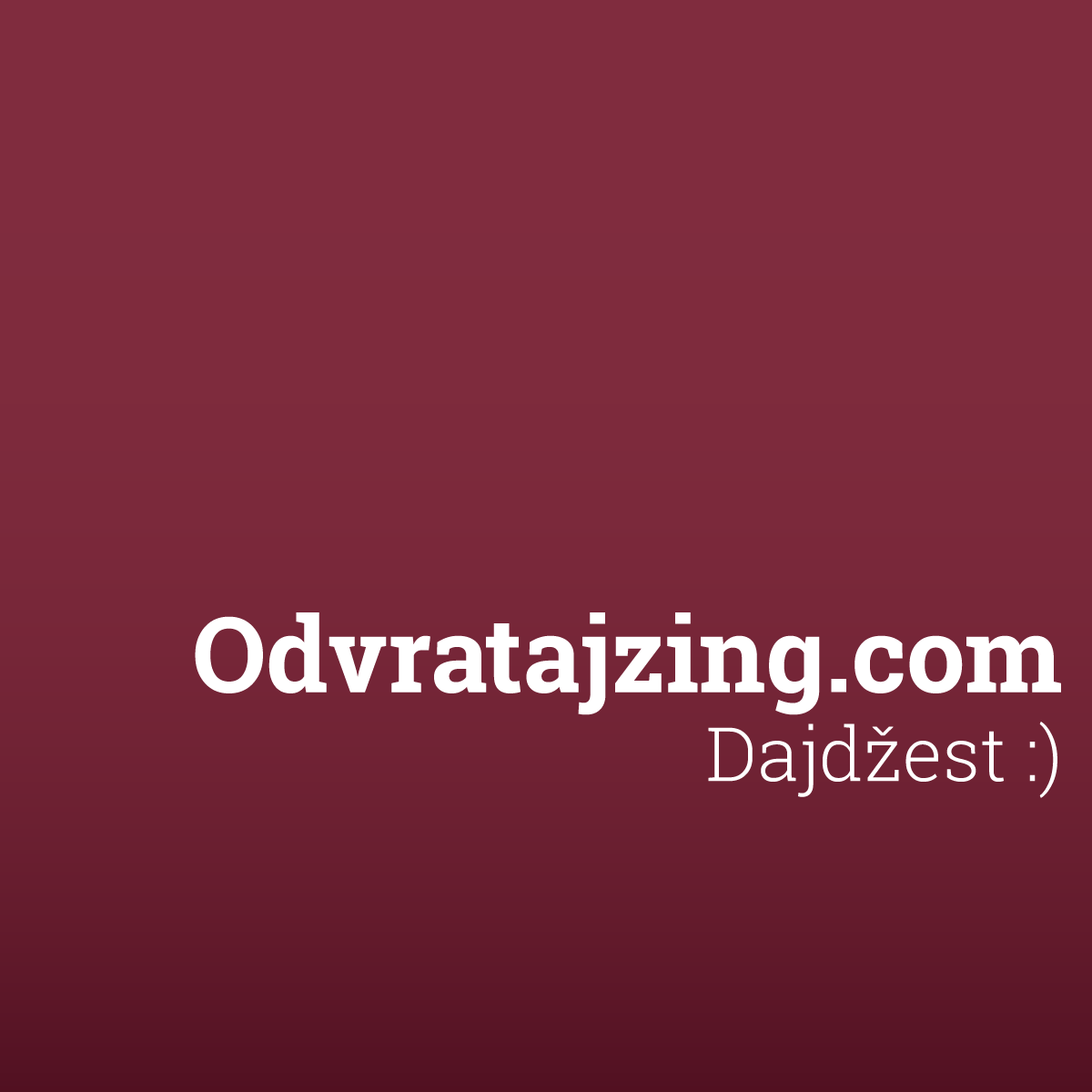 Odvratajzing Dajdžest 013 - nova društvena mreža, Teletabisi i BurgerKing! - mailchi.mp/ab4b37ea745c/o…