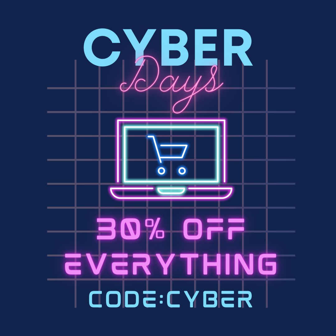 Shop the Cyber Sale and get great deals lasting until December 11th!!