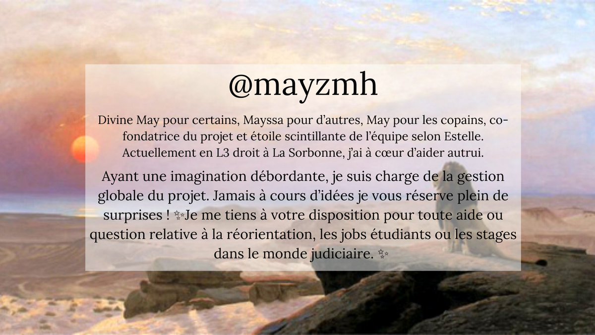 Co-fondatrice et gestionnaire du projet  @mayzmh