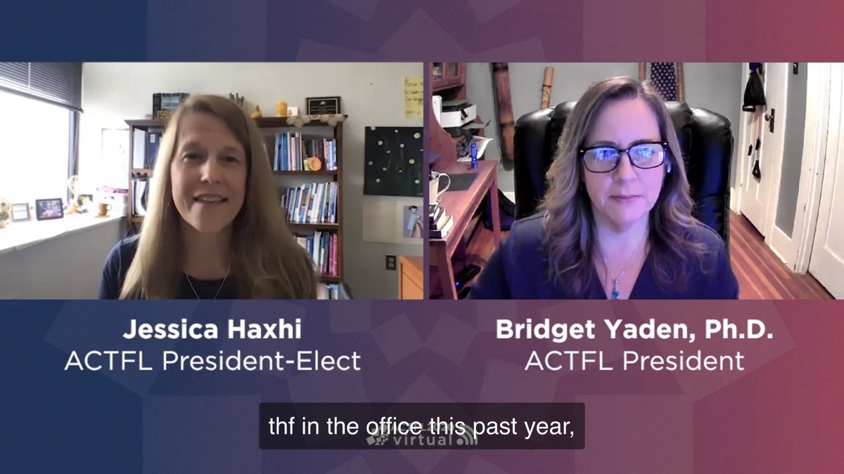 CT’s <a href="/jhaxhi/">Jessica Haxhi</a> is now <a href="/actfl/">ACTFL</a> President!  Congratulations!  #ACTFL20 #actfl2020 #langchat <a href="/CT_COLT/">CT Council of Language Teachers</a> Also, great work this past year <a href="/BridgetYaden/">Bridget Yaden</a>.