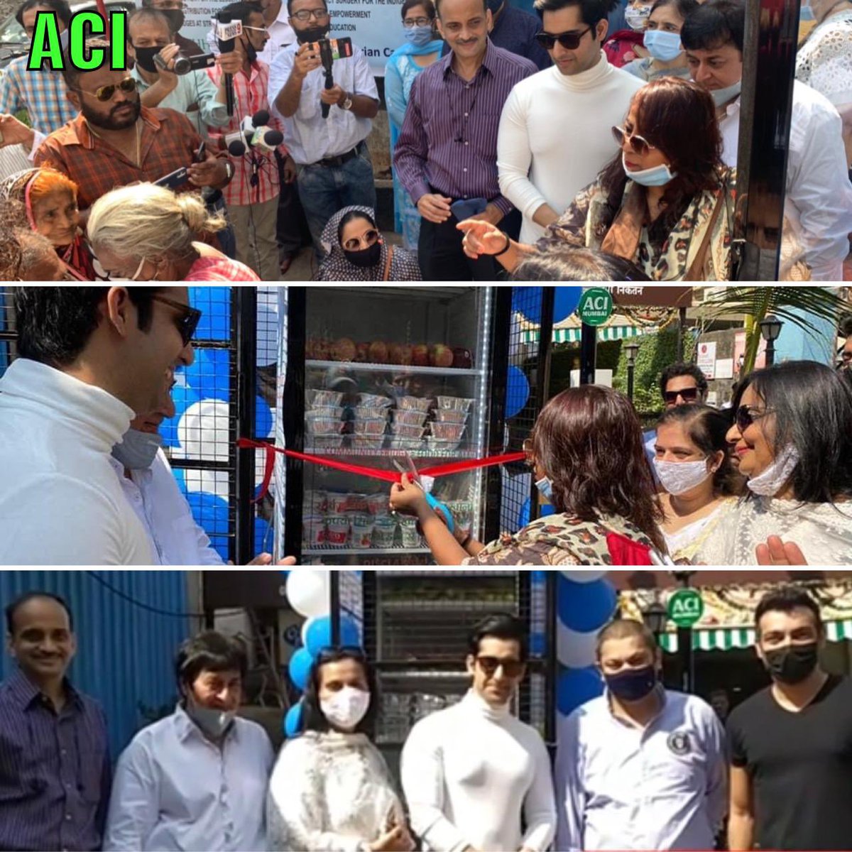 ACI_Mumbai's tweet photo. Inauguration/Installation Of #AMAFHHA Community Fridge At Agripada By Ward 212 Corporator Mrs #Geeta #Gawli.
Citizens can put fresh anf good quality food packets,fruits in it for the needy people.
@Gawlispeaks
#AMAFHHA #Morbiwala
~ @Aslam_Merchantt https://t.co/jvWcjsjgVP