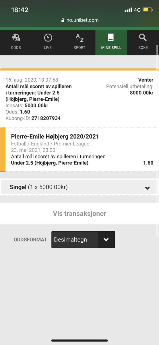 SigurdWedde's tweet photo. @UnibetNorge Når du har lagt inn penga dine på Højbjerg og han begynner med dype løp i bakrom.. https://t.co/FpSFKOPxQP