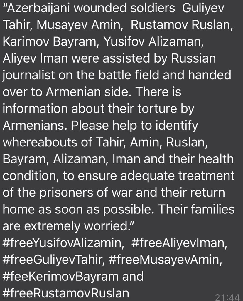 leilla_mm's tweet photo. #freeYusifovAlizamin,  #freeAliyevIman,  #freeGuliyevTahir, #freeMusayevAmin, #feeKerimovBayram and  #freeRustamovRuslan https://t.co/M8LTaSeFJl