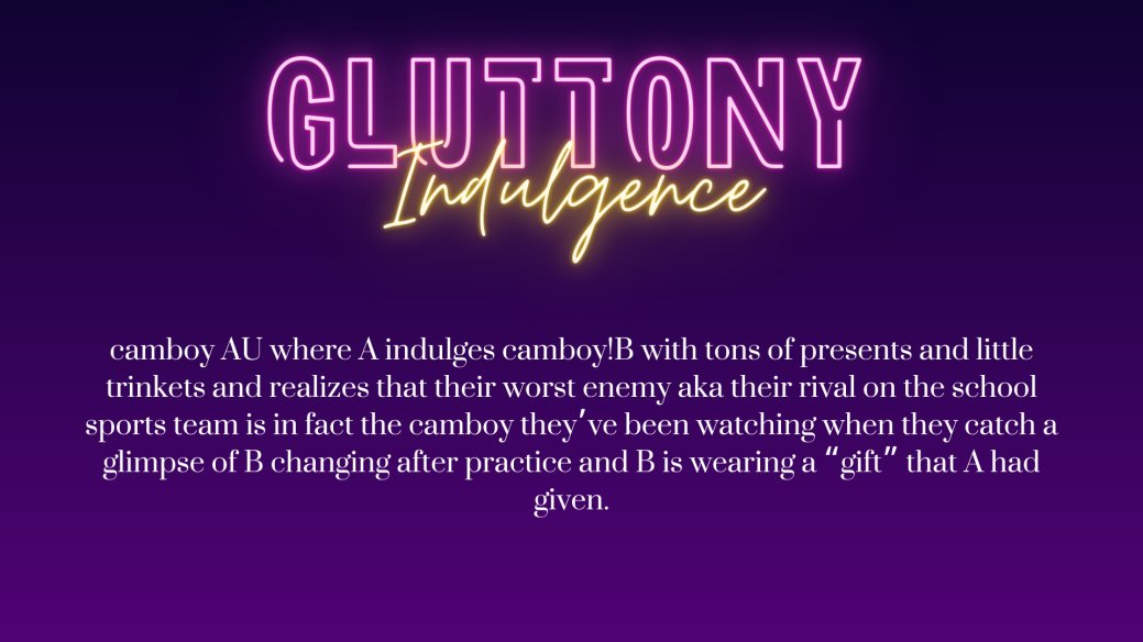 sEXOrgasmicfest's tweet photo. GLUTTONY | Indulgence #sEXOrgasmic2021 https://t.co/zsOeWwV1RT