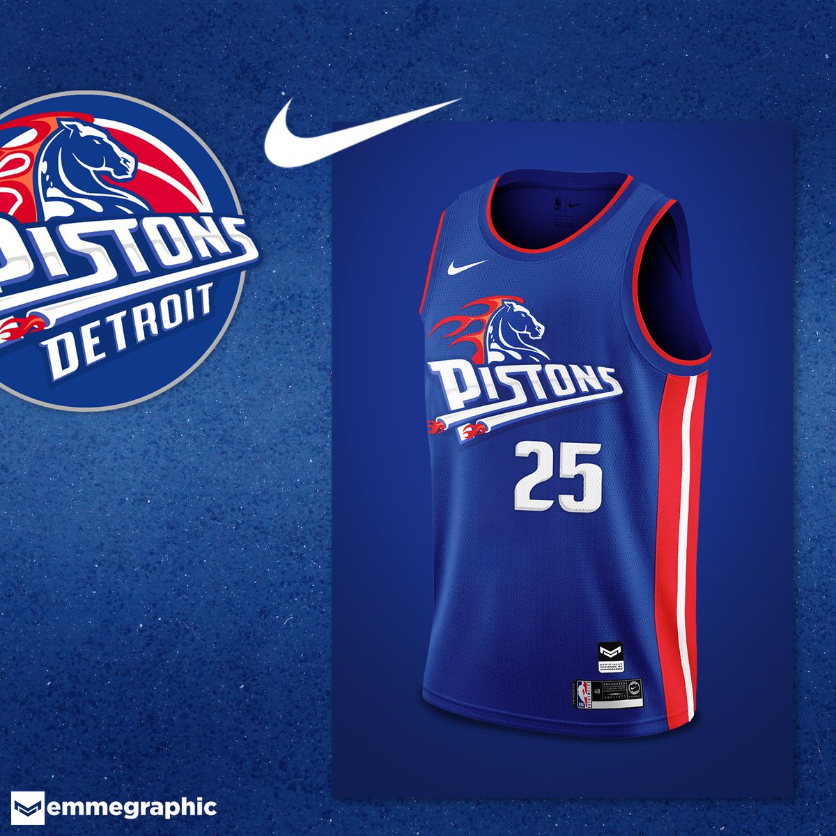 emmegraphic on X: •Detroit Pistons jersey set concept »Inspired