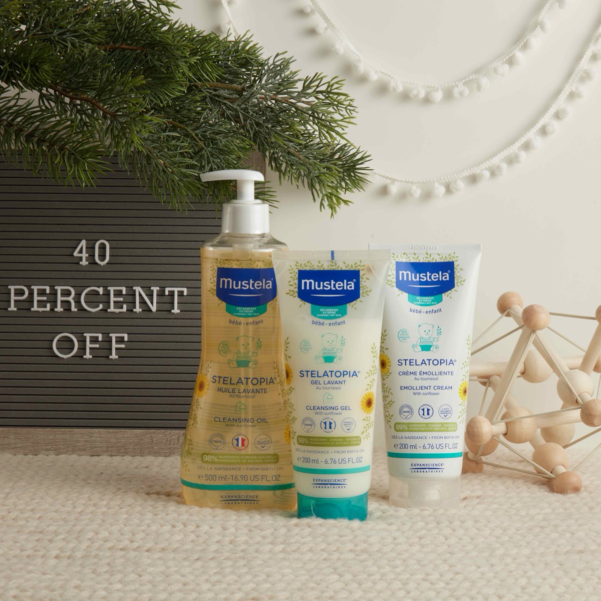 Get 40% Off Sitewide with code: SAVE40⁠
The Stelatopia range for Eczema-prone skin, approved by the National Eczema Association, fragrance-free, and steroid free, hydrate the whole family's skin.⁠👪⁠
bit.ly/MustelaBestSel…
#ByeByeEczema⁠
*End of Sale: 11/30/2020 11:59 PM EST